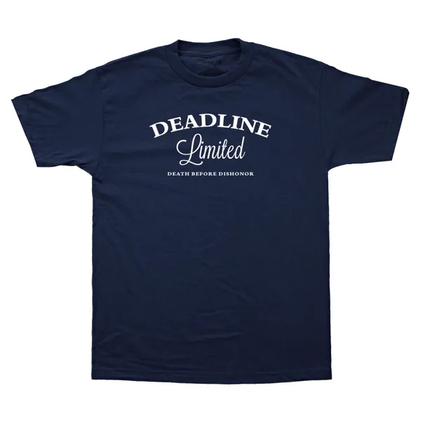 Deadline Death Before Dishonor  S/S Tee Navy