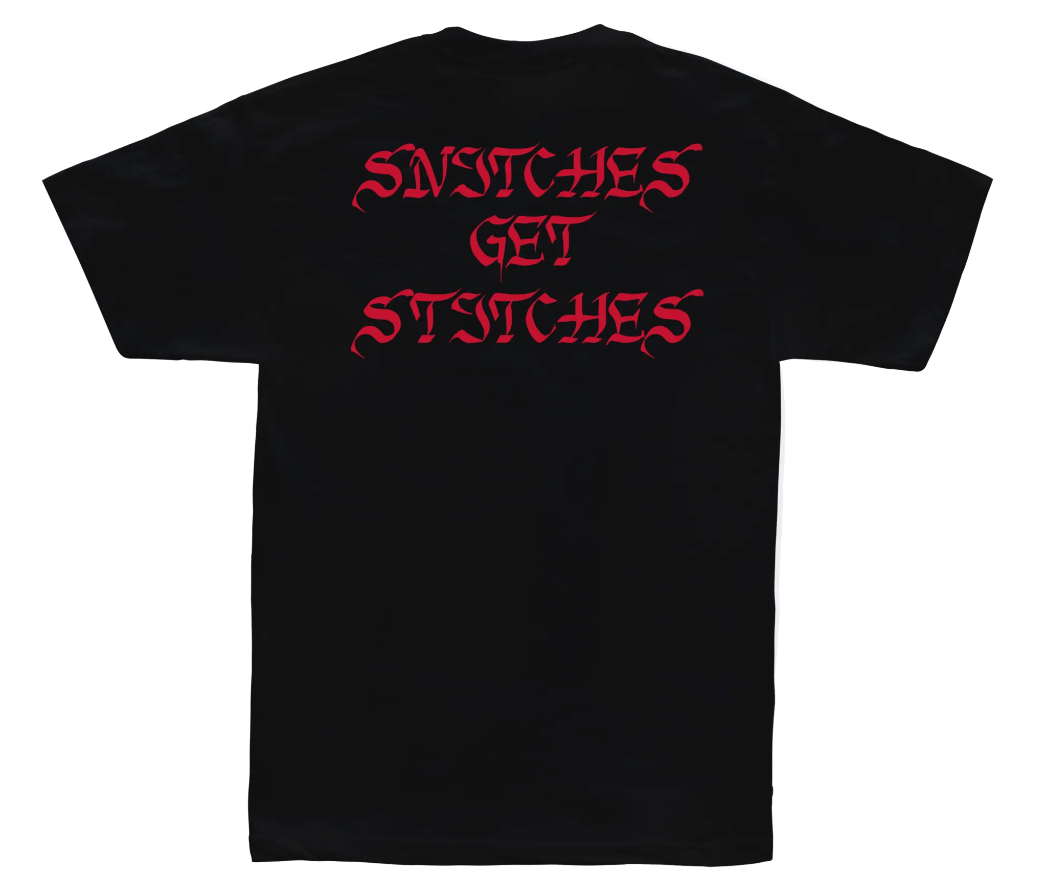 Deadline Snitches Get Stitches S/S Tee Black