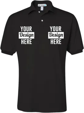 INK STITCH Men 437msr Custom Stitching Embroidery Logo Texts SpotShield Polo Shirts