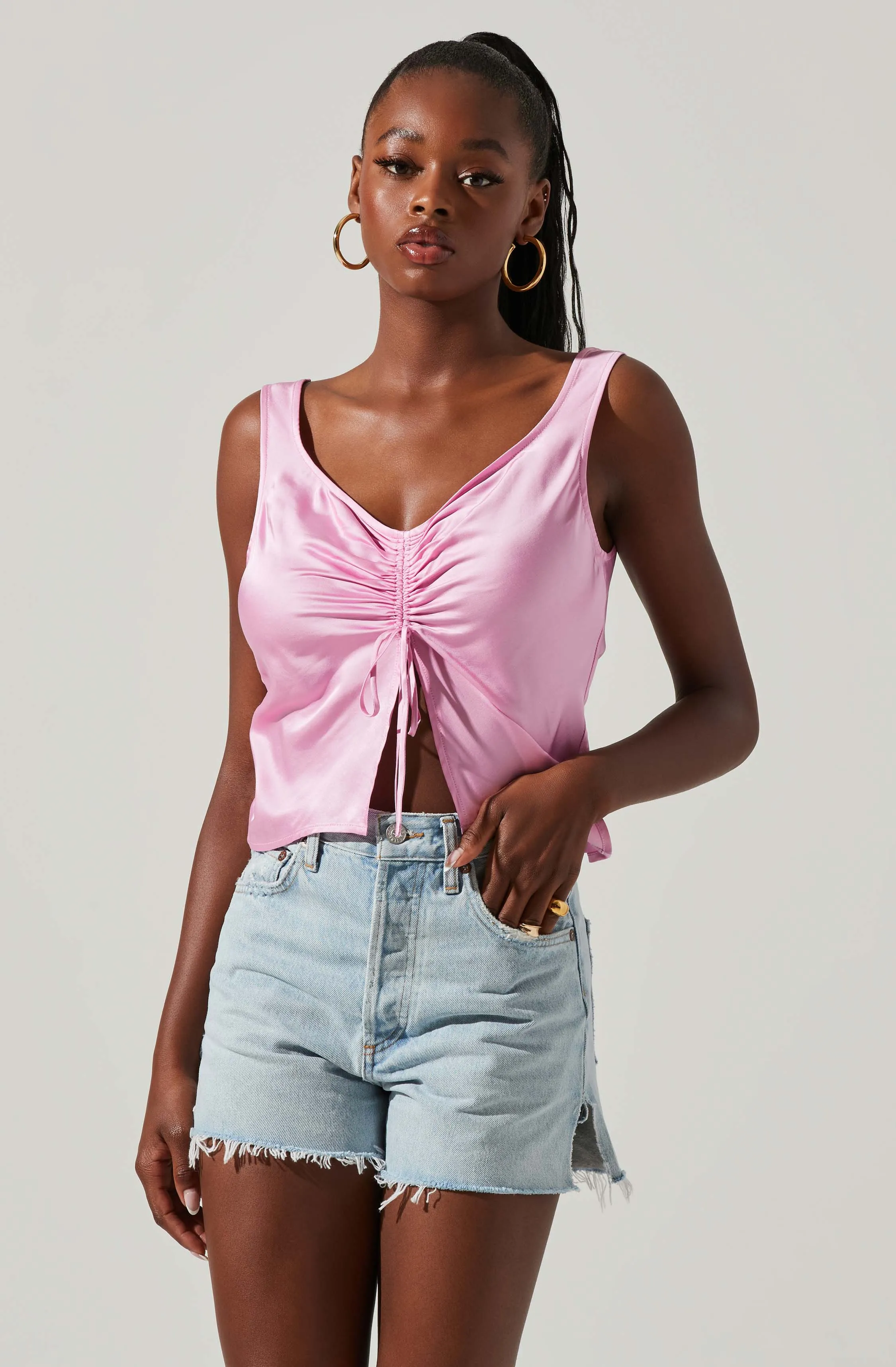 Julie Cinched Front Top