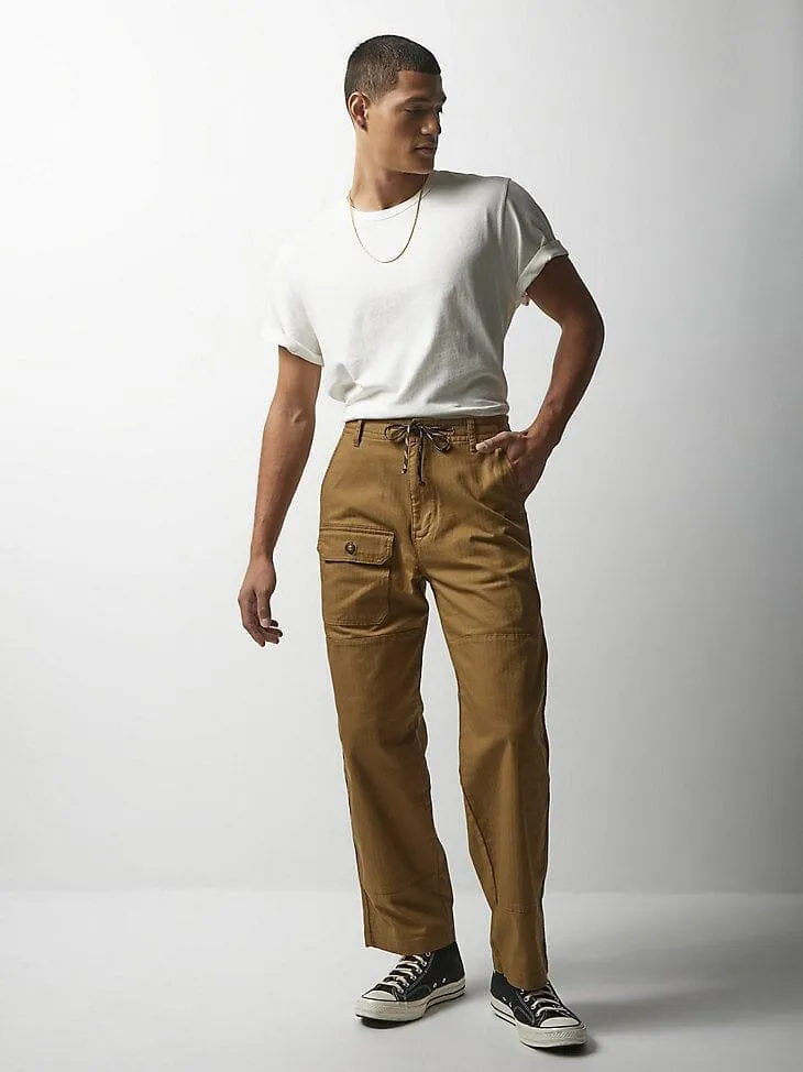 MEN'S LEE® X THE BROOKLYN CIRCUS® Drawstring Supply Pant in Dark Khaki