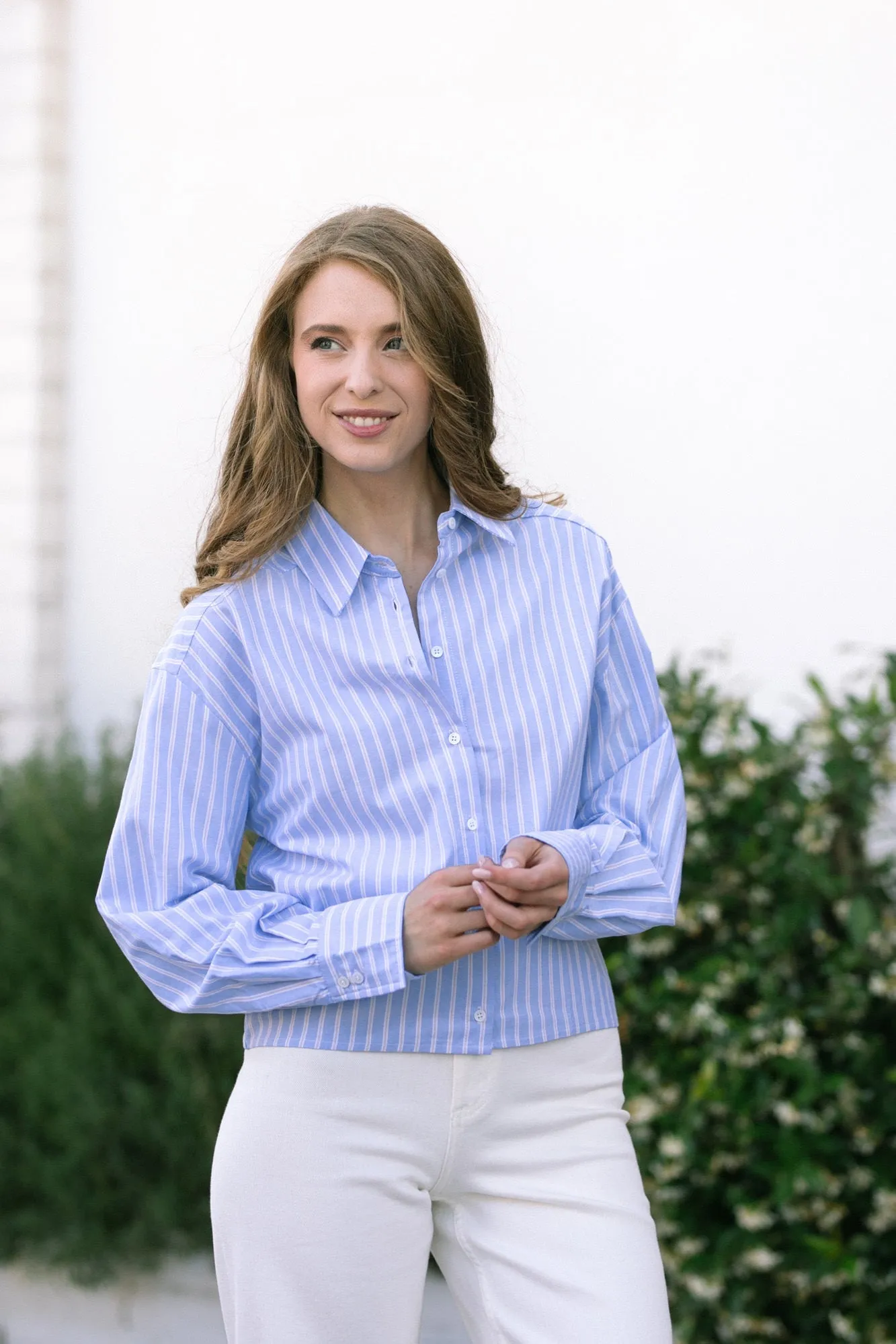 Roccio Cropped Buttoned Shirt