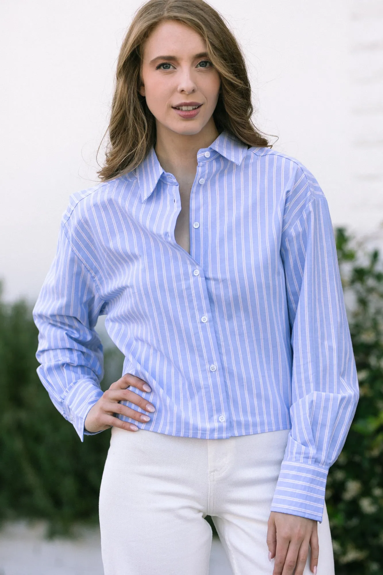 Roccio Cropped Buttoned Shirt